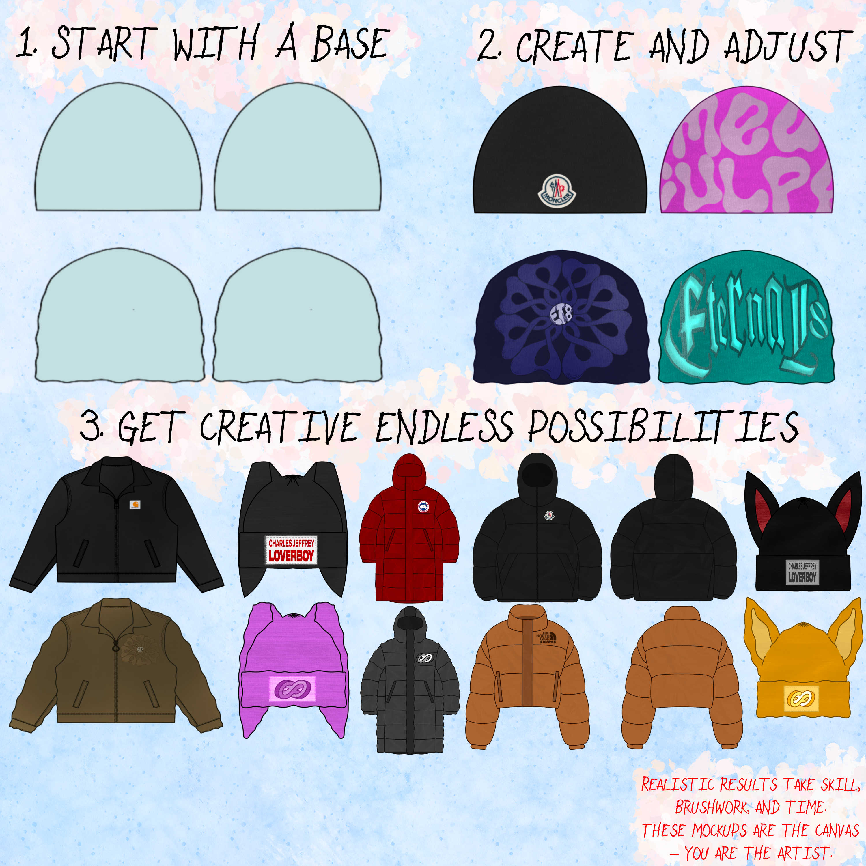 Winter & Fall Clothing Mockup Bundle – 50 Apparel Templates🍁
